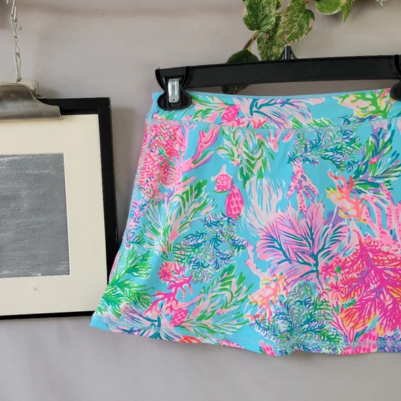 Lilly Pulitzer Luxletic UPF 50+‎ Aila Mini Skort L 8-10 - Picture 7 of 11